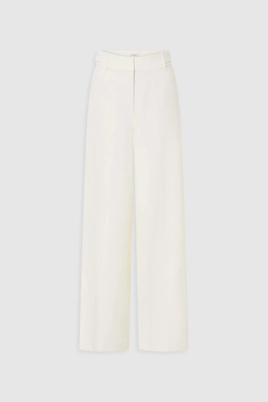 Flat Front Pant Soft Cream | Oroton