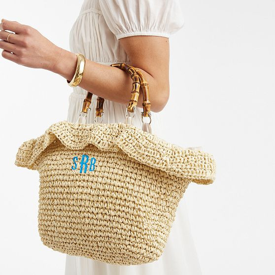 Antigua Ruffle Tote | Mark and Graham