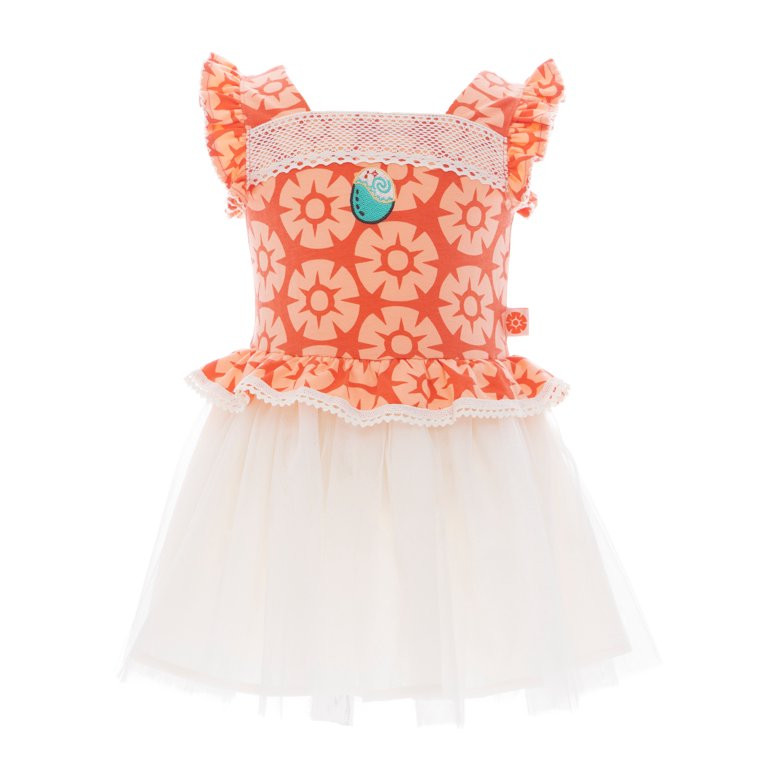 Disney Princess Toddler Girls Moana Cosplay Tutu Dress with Flutter Sleeves, Sizes 12M-5T | Walmart (US)