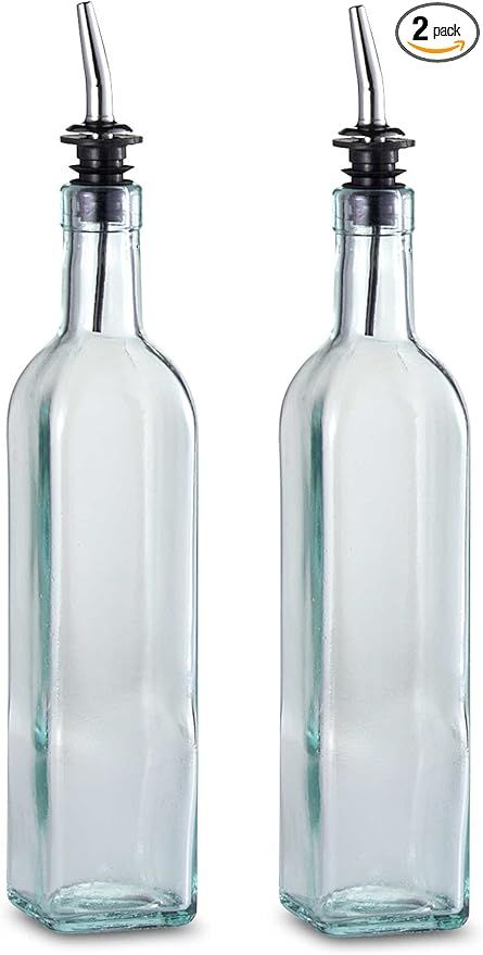 TableCraft 16 oz. Olive Oil Bottle with Pourer Made in USA (Set of 2) | Amazon (US)