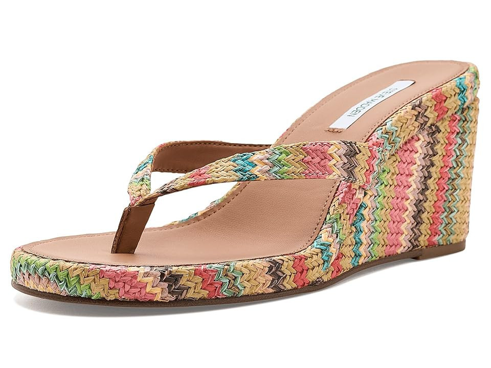 Steve Madden Playing Women's Wedge Shoes Bright Multi: 6.5 M | Zappos.com
