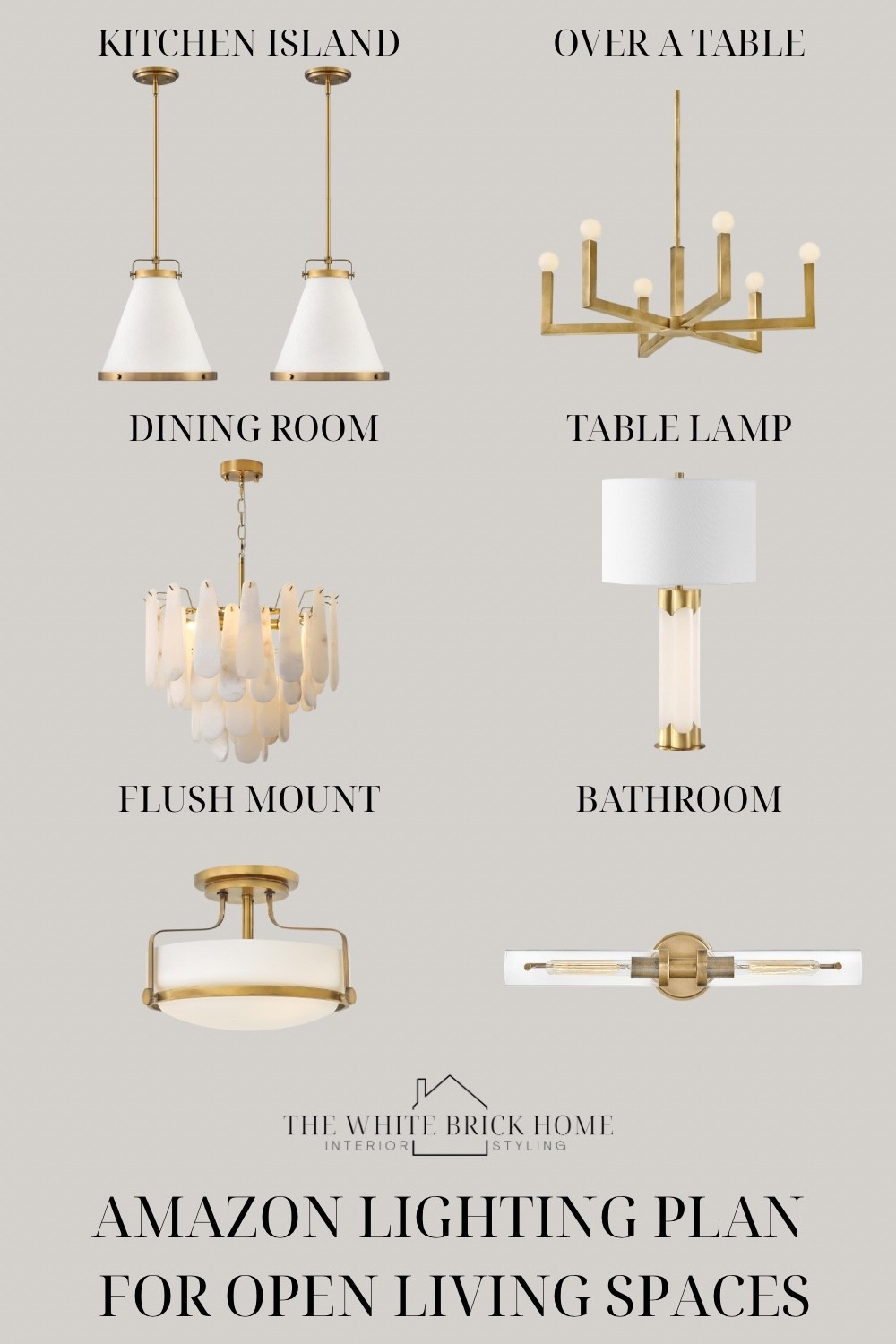Amazon light fixtures that would make a stunning, cohesive statement throughout a home! 
🖤🖤
Lighting, light fixtures, chandelier, Amazon, Amazon home, kitchen lighting, bathroom lighting, ceiling light, bathroom decor ideas, table lamp, lamp, brass light fixtures, modern home, modern lighting, open floor plan lights, flush mount, ceiling light fixtures, dining room lighting, dining room ideas, ceiling light fixtures, Amazon home design 


#LTKHome #LTKSaleAlert #LTKSeasonal