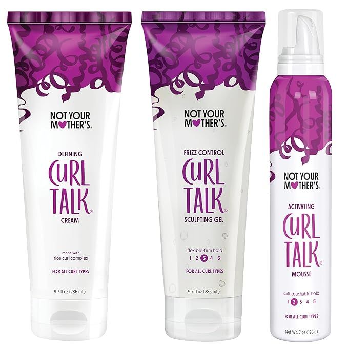 Not Your Mother's Curl Talk Curly Hair Defining Curl Cream, Frizz Control Styling Gel, Curl Activ... | Amazon (US)