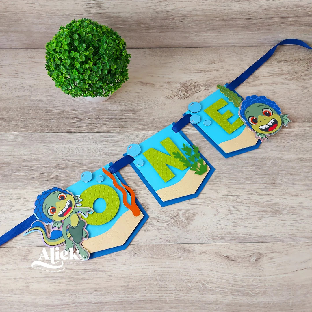 Luca High Chair Banner, Luca Age Banner, Luca Banner, Luca Birthday, Luca Party Decor, Luca Decor... | Etsy (US)