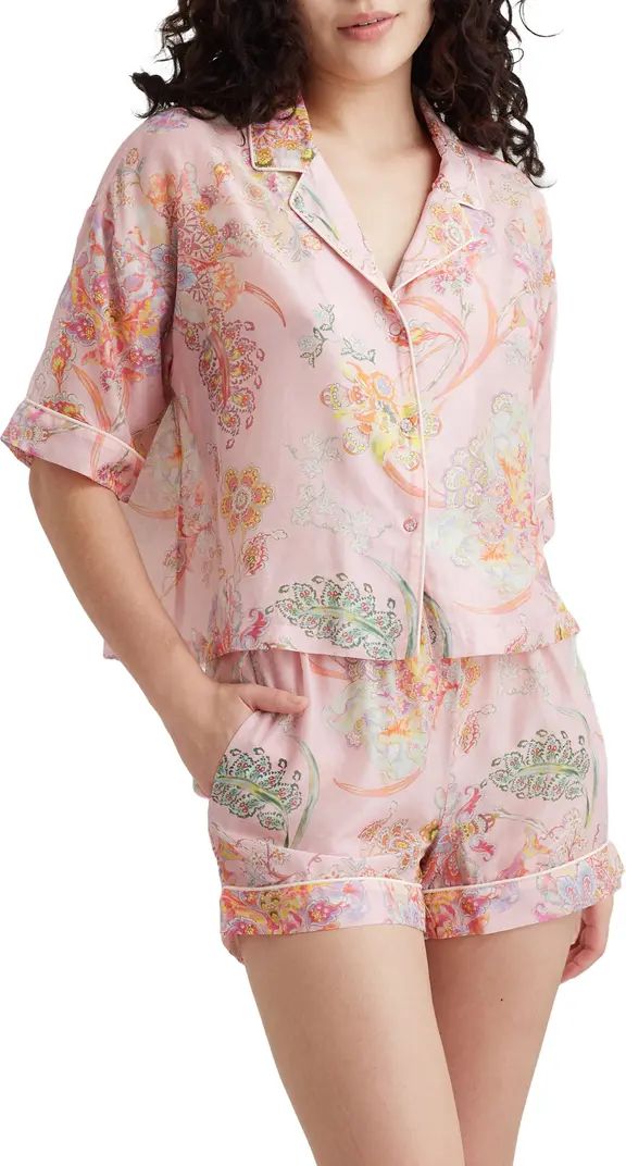Papinelle Coco Floral Cotton & Silk Short Pajamas | Nordstrom | Nordstrom
