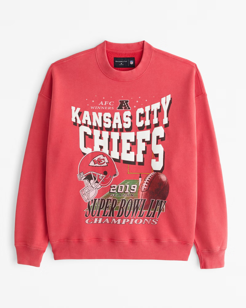 Kansas City Chiefs Graphic Crew Sweatshirt | Abercrombie & Fitch (US)