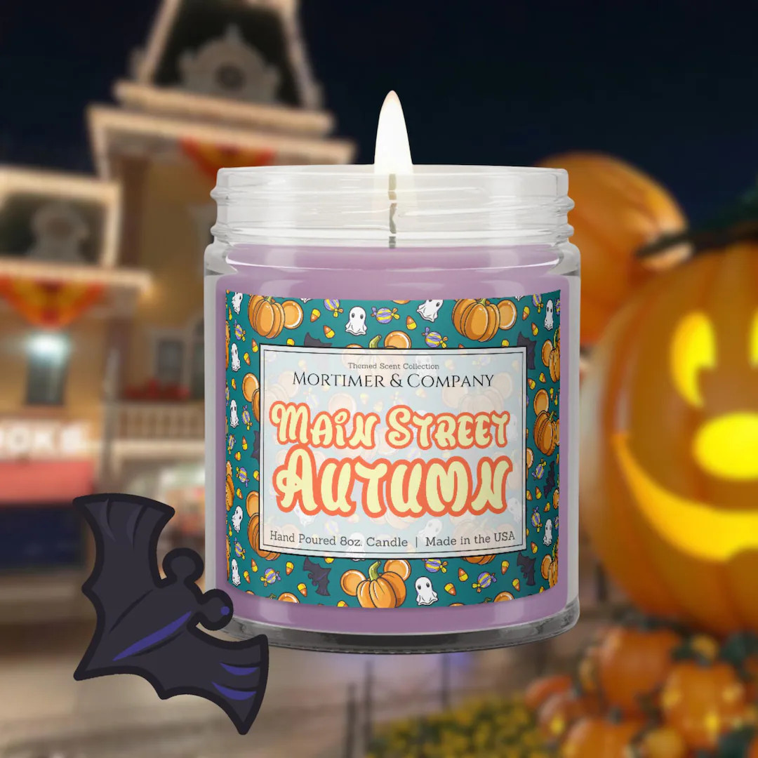 MAIN STREET AUTUMN | Disney Candle | Main Street Fall Season Inspired | Disney Home Decor | Disne... | Etsy (US)