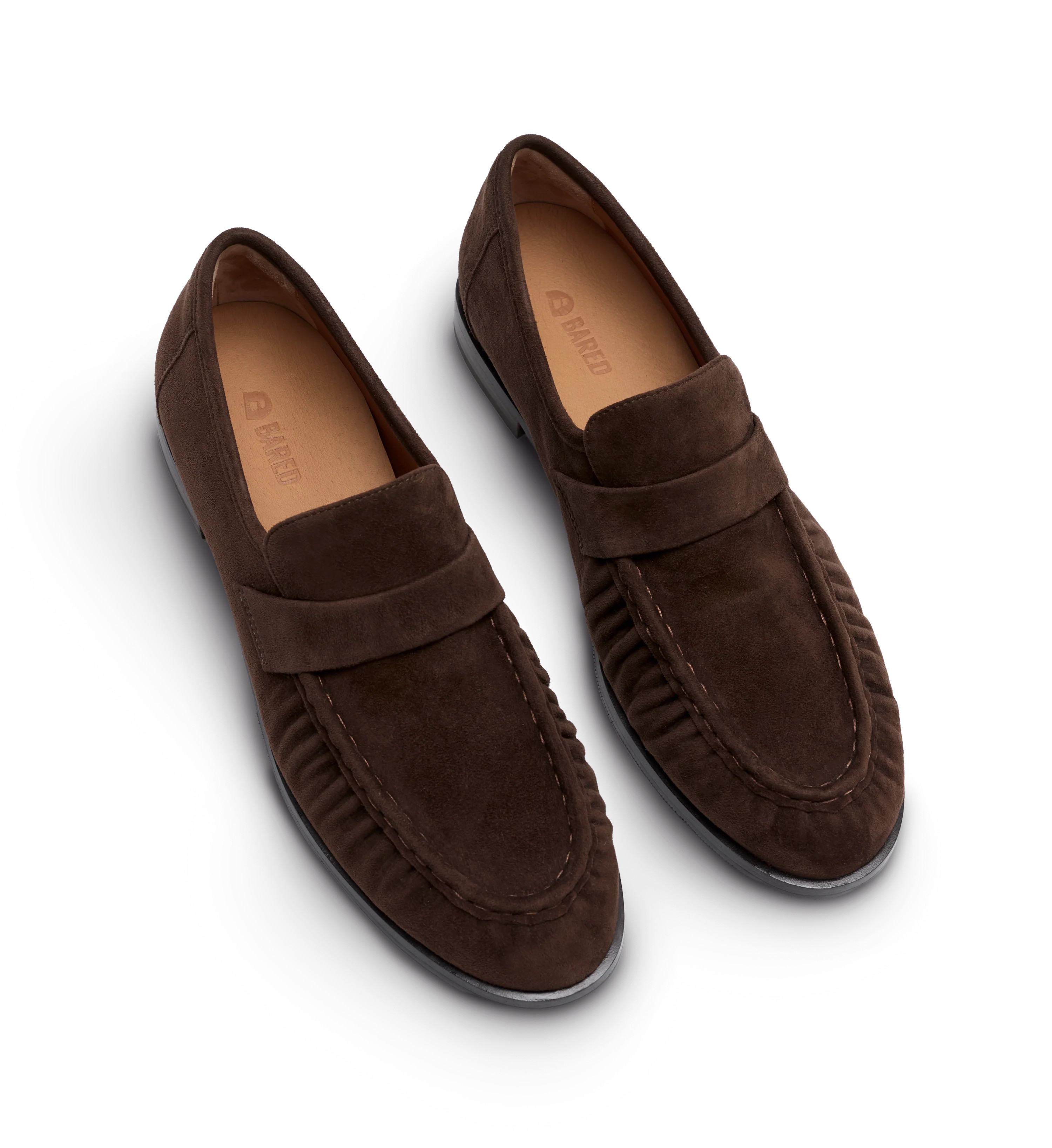 Chauna Chocolate Brown Suede Loafers | Bared Footwear | Bared Footwear