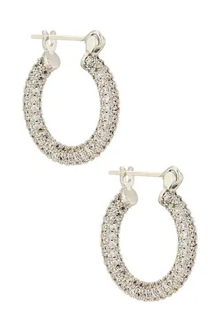 Pave Baby Skinny Amalfi Hoops
                    
                    Luv AJ | Revolve Clothing (Global)