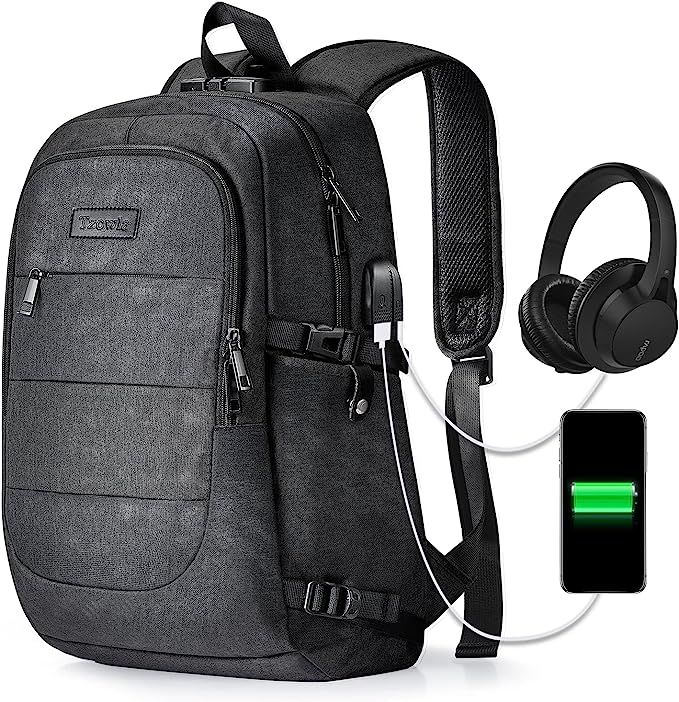 Travel Laptop Backpack Water Resistant Anti-Theft Bag with USB Charging Port and Lock 14/15.6 Inc... | Amazon (US)