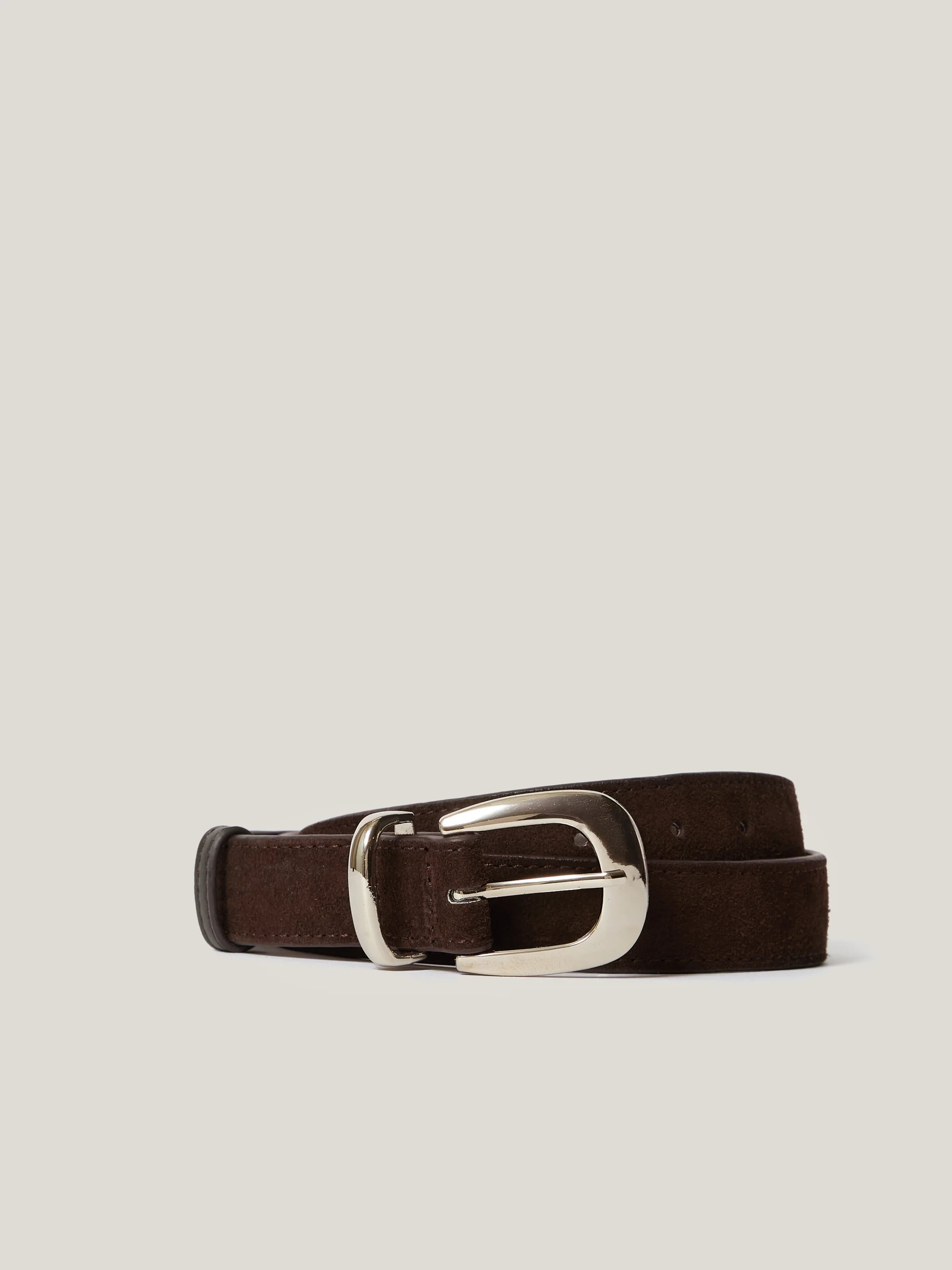 Suede Western belt | Chocolate | Jigsaw (UK)