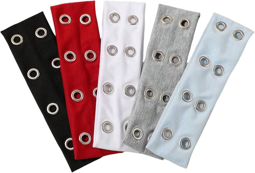 SHENHE Women's 5 Pcs Grommet Eyelet Headbands Hollow Out Y2k Goth Punk Hairbands Hair Accessory M... | Amazon (US)
