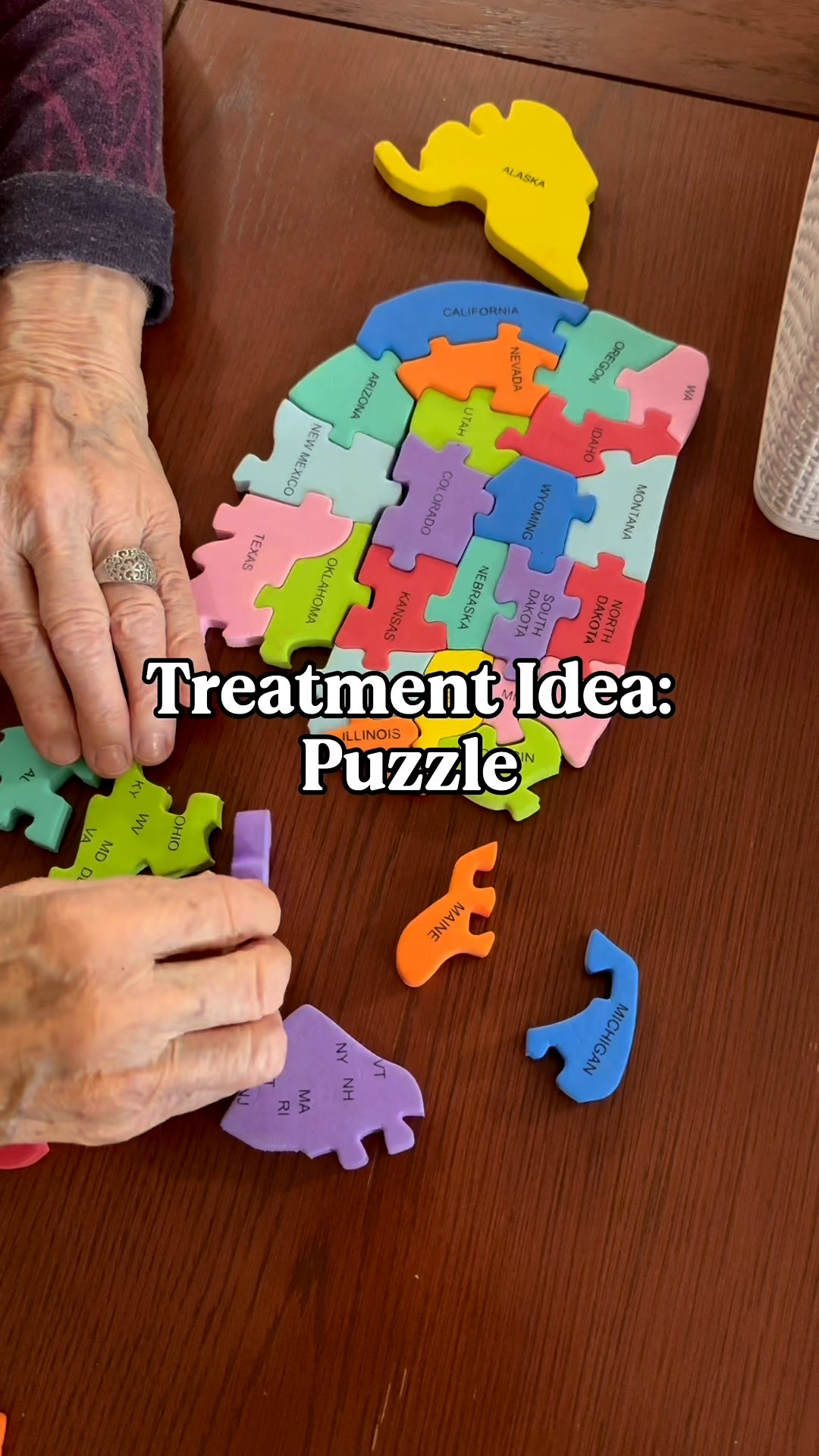 Puzzles are a great therapeutic tool to facilitate🙌🏼🧩

•Fine motor skills
•Crossing midline
•Problem solving 
•Concentration
•Following instructions 
•Visual-perceptual skills
•Memory and sequencing 
•Executive functioning
•Bilateral coordination
•Time management 
•Tolerating frustration 
•Sitting balance or postural control 
•Standing balance or activity tolerance if done in standing 

#LTKstorytime #LTKdayinmylife #LTKvlog