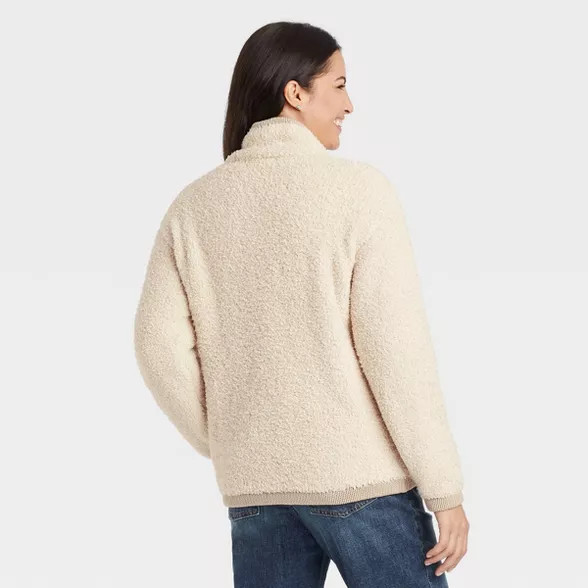 Women's Quarter Zip Jacket - Knox Rose™ Ivory | Target