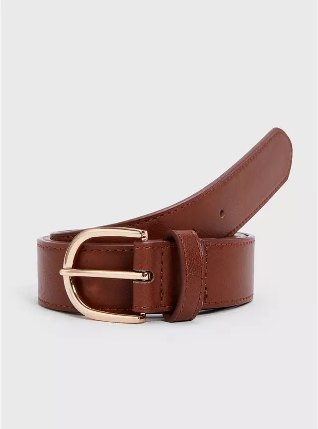 Buy Tan Faux Leather Belt M | Belts | Tu | Tu Clothing