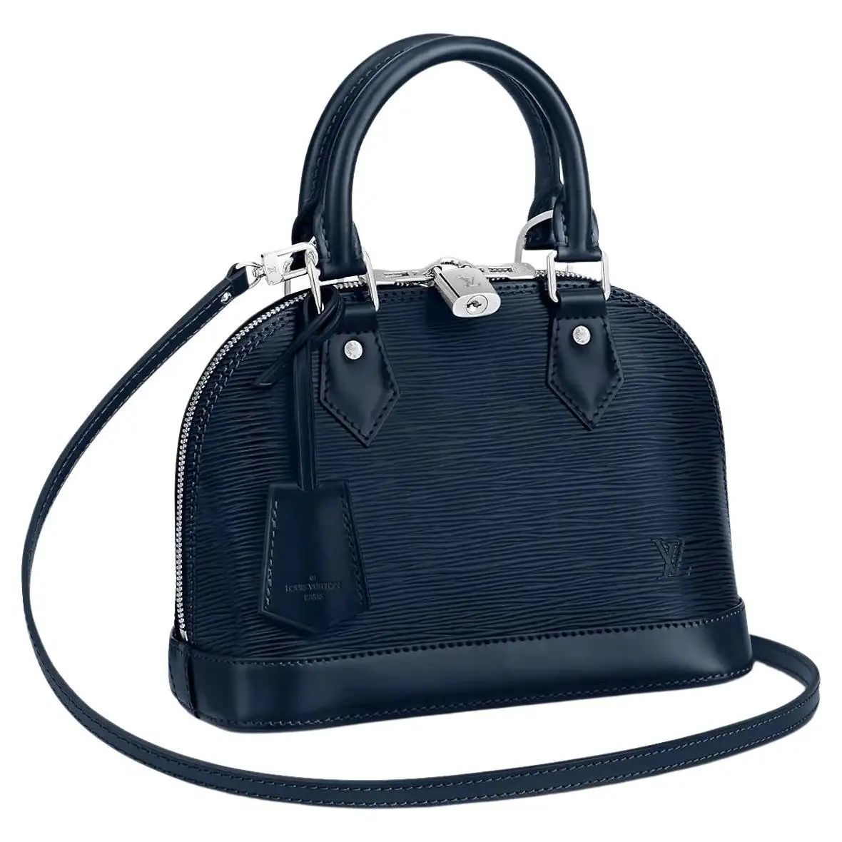 Louis Vuitton Indigo Epi Leather Alma BB | 1stDibs