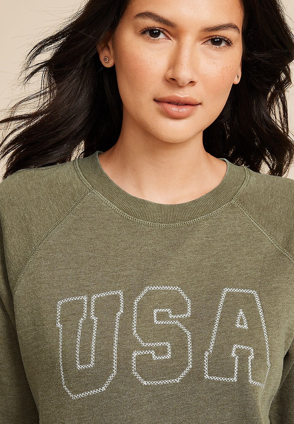 USA Embroidered Sweatshirt | Maurices