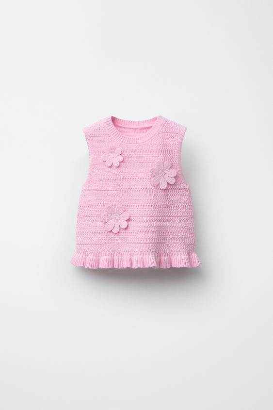 FLORAL KNIT TOP | Zara US