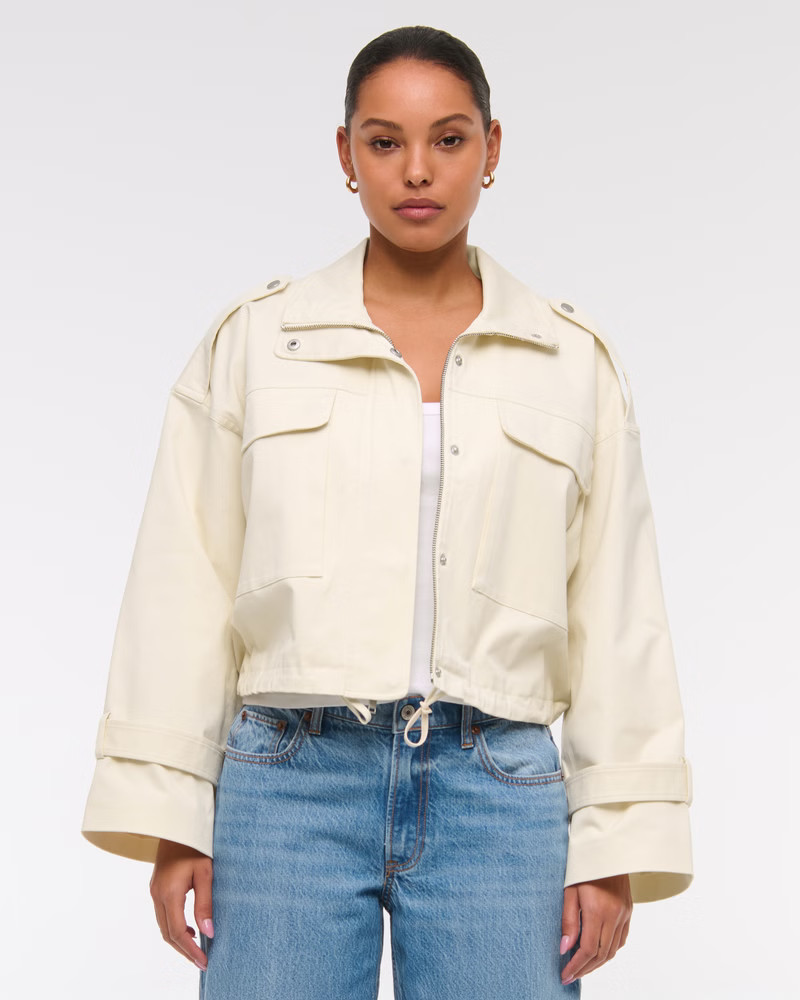 Women's Cinched Utility Jacket | Women's Coats & Jackets | Abercrombie.com | Abercrombie & Fitch (US)