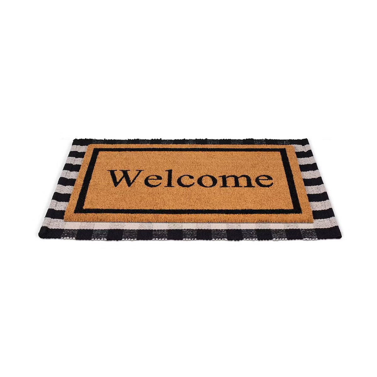 BirdRock  Home Layered Welcome Mat with Vinyl Backing for Door Entryway 24 x 36 | Target