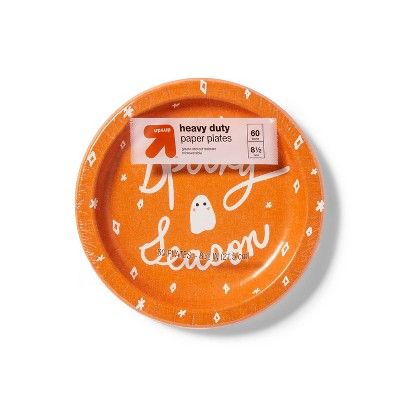 Disposable Dinnerware Plate - Orange & White - 60ct - 8.5" - up & up™ | Target