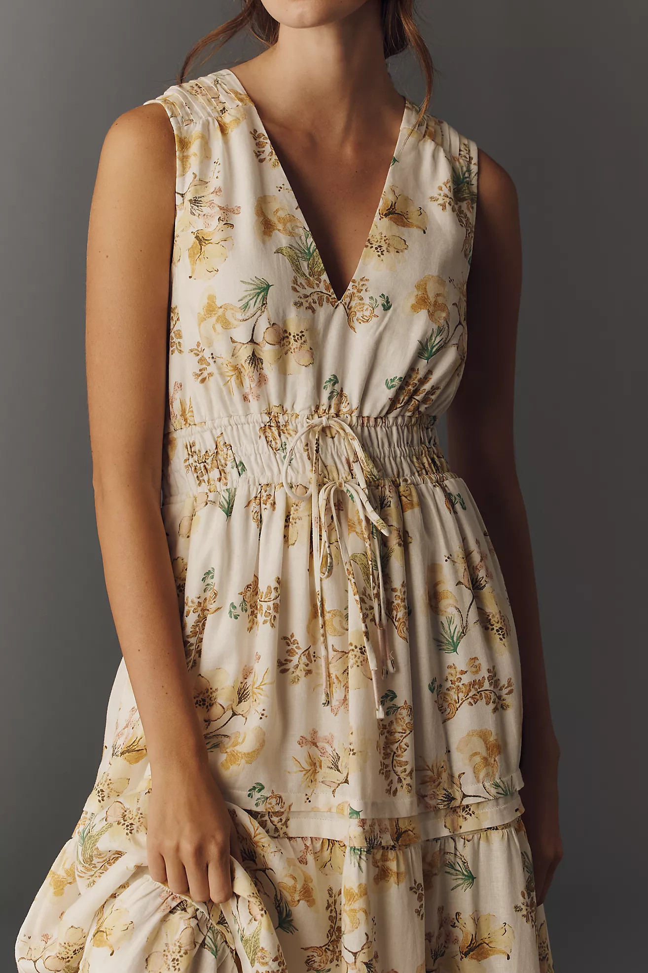 Somerset Linen Sleeveless Maxi Dress | Anthropologie (US)