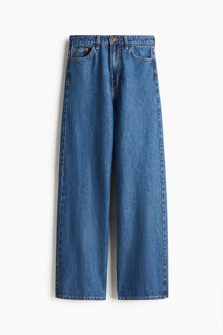 H & M - Ava Ultra High Rise Wide Leg Jeans - Blue | H&M (US + CA)