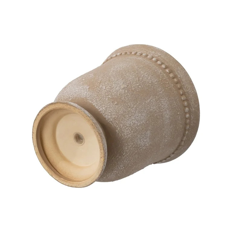 My Texas House Brown Ceramic Urn Planter Pot with Elegant Dot Pattern, 8 inch | Walmart (US)