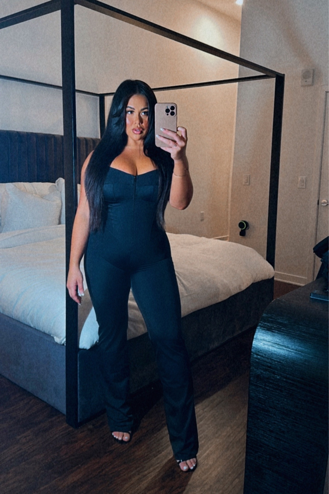 Skims black jumpsuit. 

#LTKcurves #LTKstyletip