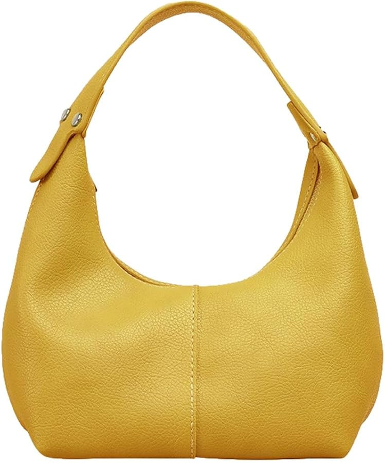 Trendy Crescent Shoulder Bags for Women Leather Hobo Tote Handbag Slouchy Top-Handle Bag Underarm... | Amazon (US)