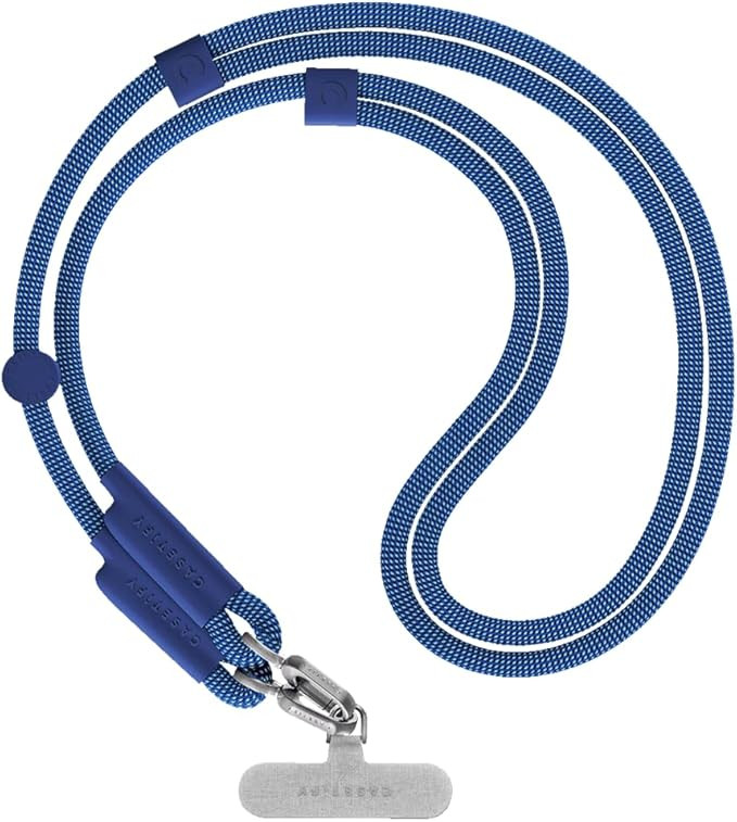 CASETiFY 8mm Rope Cross Body Strap with Card - Blue | Amazon (US)