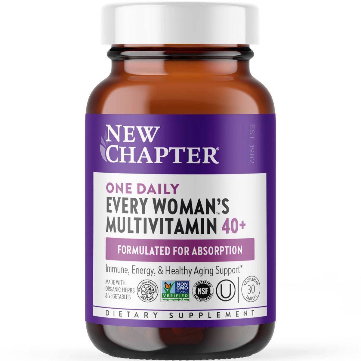 New Chapter Women's Multivitamin 40+ for Energy, Healthy Aging + Immune Support - 30ct | Target