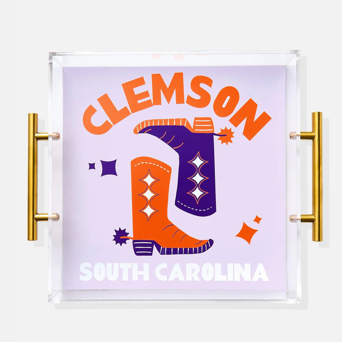 Clemson Large Tray | Tart By Taylor