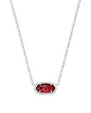 Kendra Scott Elisa Pendant Necklace for Women, Fashion Jewelry, Rhodium-Plated, Clear Berry | Amazon (US)