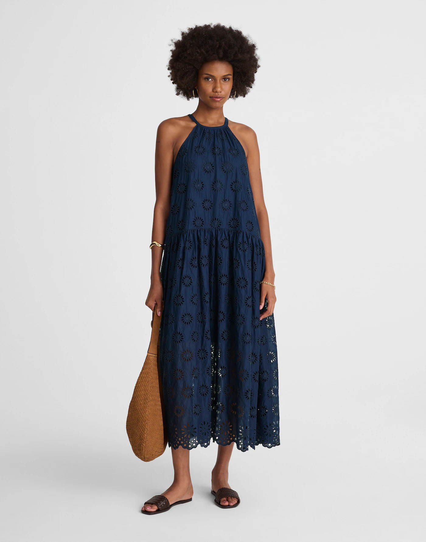 Embroidered Drop-Waist Maxi Dress | Madewell