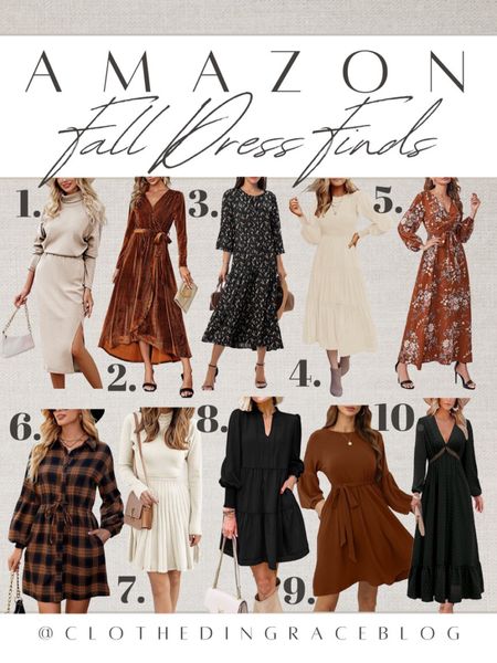 Fall dresses from Amazon 
