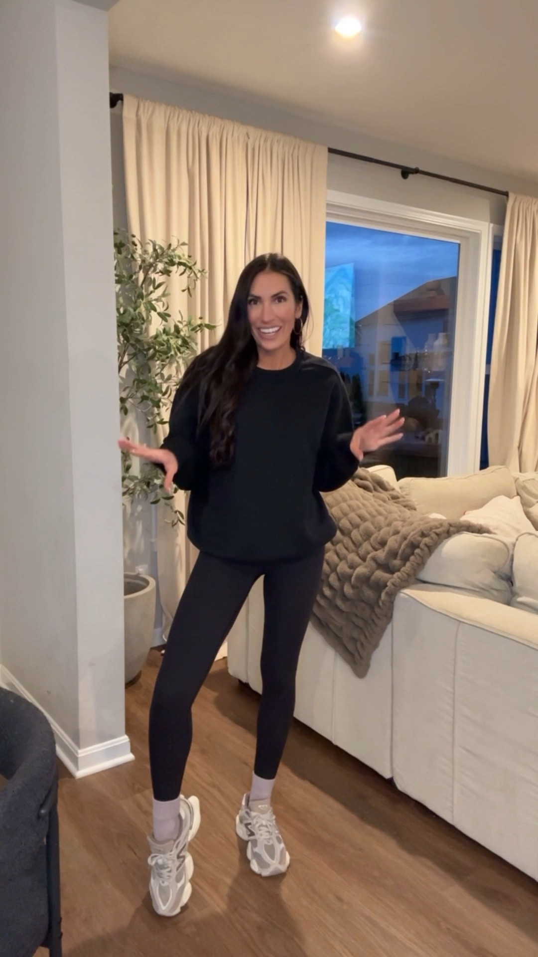 Aerie oversized sweatshirts are amazing!! Wearing a small I’m 5’9 
Love these high waisted leggings, they are ribbed & so comfy!! I’m wearing a size small long 
Teddy bear socks 
New balance 9060 


#LTKootd #LTKmomlife #LTKgrwm