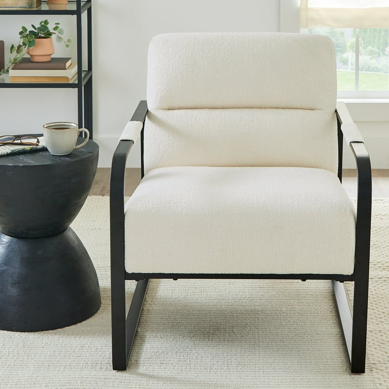 Better Homes & Gardens Wyatt Accent Chair, Ivory Bouclé - Walmart.com | Walmart (US)