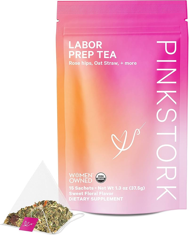 Pink Stork Labor Prep Tea - Organic Red Raspberry Leaf Tea for Pregnancy and Postpartum Support, ... | Amazon (US)