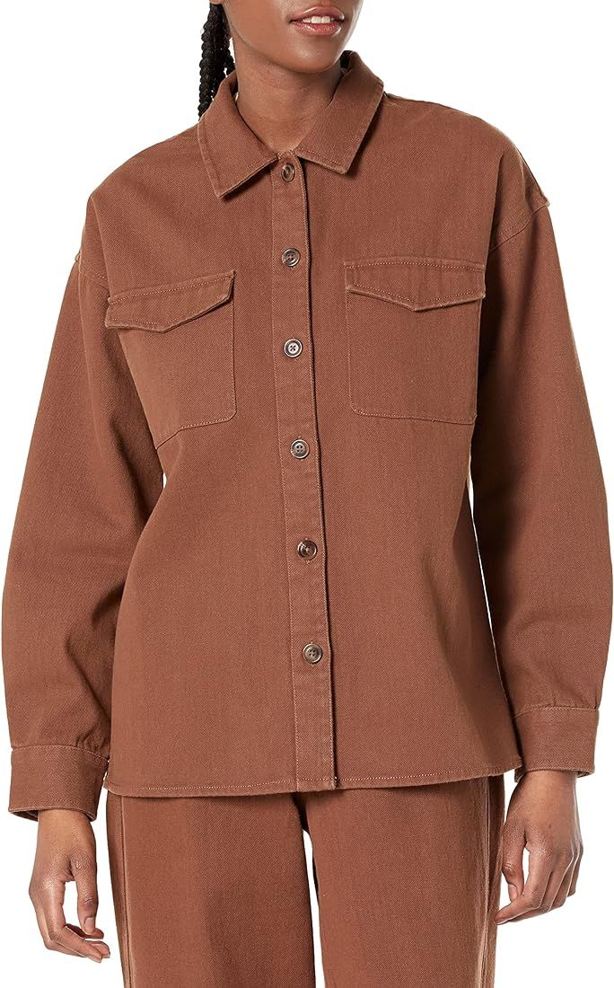 The Drop Women's Demi Loose Fit Shirt Jacket | Amazon (UK)