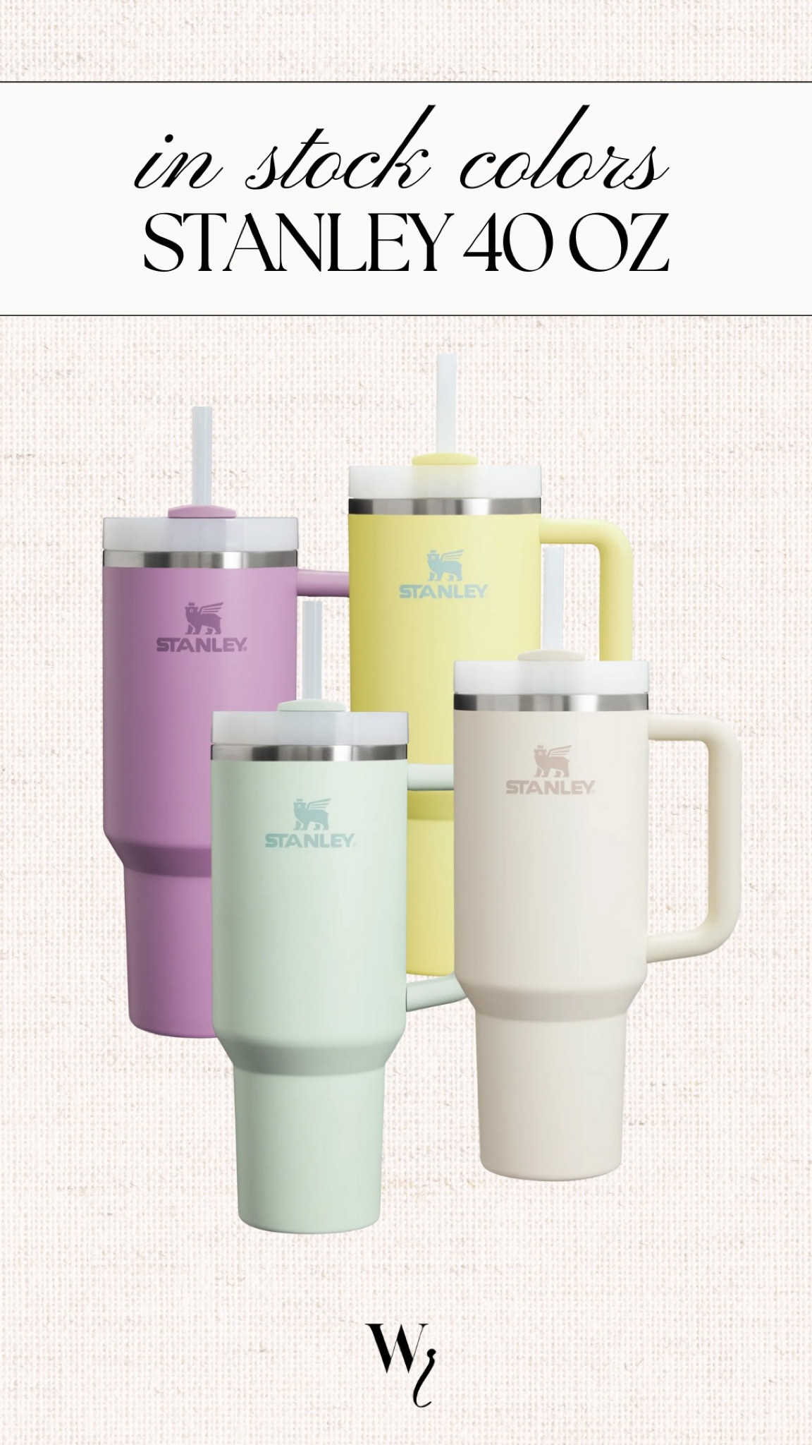 In stock colors Stanley 40 oz colors 

#LTKhome #LTKfindsunder50