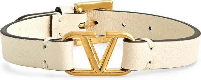 Valentino Garavani Valentino VLOGO Leather Bracelet | Nordstrom | Nordstrom