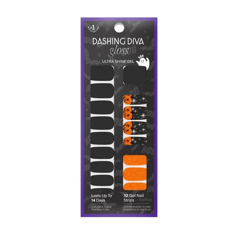 Dashing Diva Gloss Gel Nail Strips, Hey Pumpkin, 32 Count | Walmart (US)