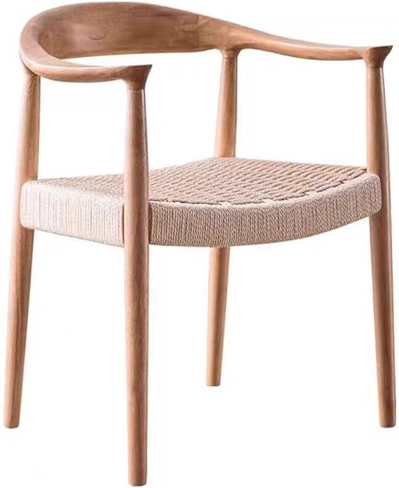 Advanced Vintage Casual Chair, Mid Century Modern Chairs For Dining Room Rattan Chair Solid Wood ... | Amazon (US)