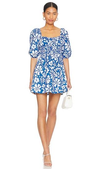 Marinelli Mini Dress in Sidra Floral Print Blue | Revolve Clothing (Global)