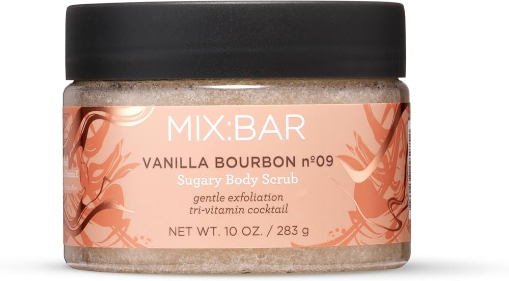 MIX:BAR Vanilla Bourbon Sugary Body Scrub for Women, Exfoliating & Cleansing with Niacinamide, Pa... | Amazon (US)