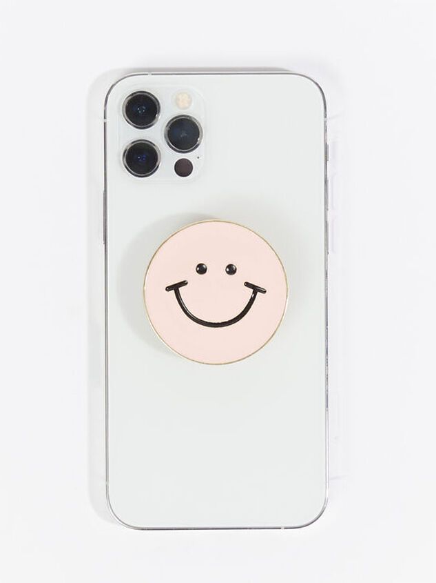 Pink Smiley Phone Grip | Altar'd State