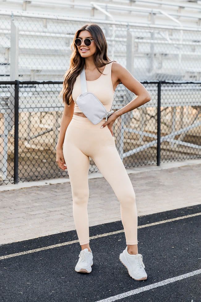 Refuse To Lose Apricot Mineral Wash High Waist Legging | Pink Lily