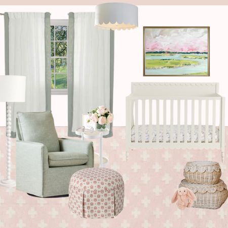 sweet baby girl nursery inspo 💕




Crib, pink and green, curtains, home decor for baby nursery, nursery lamp, kids room, interior inspiration home 