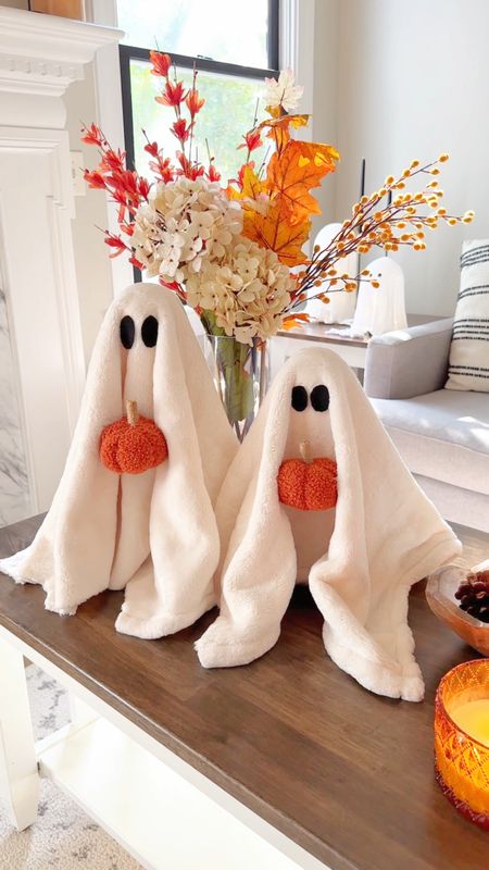 Cute DIY Sherpa ghost Halloween craft!! 👻 

#LTKhome #LTKHalloween #LTKfindsunder50